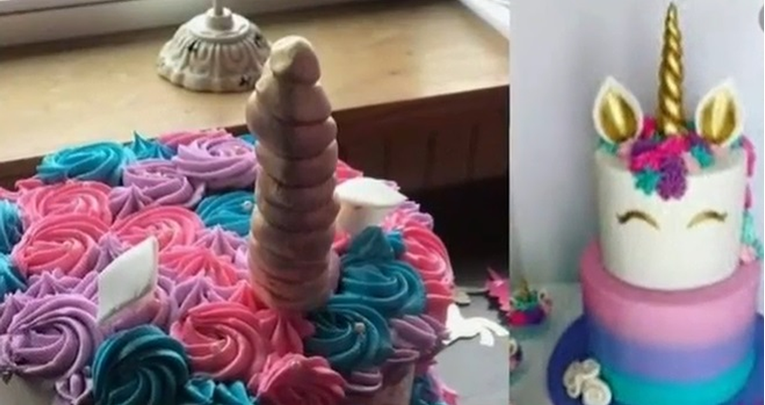 Naručila kćeri tortu na jednoroga, šokiralo je što je dobila: "Rog je sramotan"