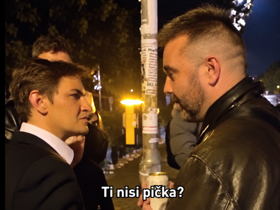 Brnabić se sinoć na ulici bahatila ljudima, tražila sukob. Danas je to komentirala
