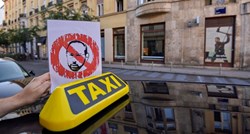 FOTO Zagrebački taksisti prosvjedovali zbog ukinutog stajališta u centru grada