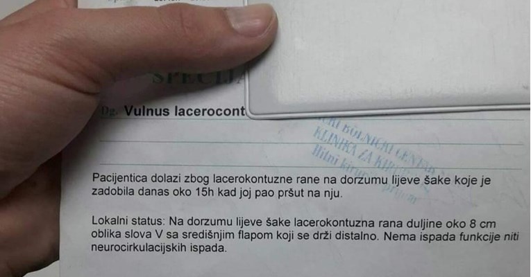 Nalaz iz bolnice u Dalmaciji postao viralni hit: "Na pacijenticu je pao pršut"