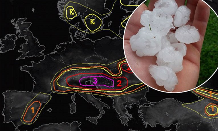 ESTOFEX izdao upozorenje najvišeg stupnja za Hrvatsku, počele jake oluje