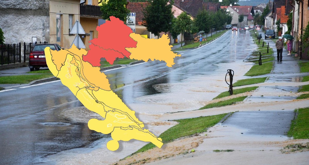 Izdana upozorenja za cijelu Hrvatsku, bit će oluja, tuče i bujičnih poplava