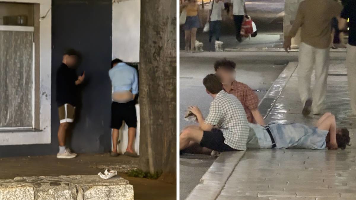 VIDEO Proveli smo noć u Splitu: Turisti leže bez svijesti, povraćaju i mokre po ulici