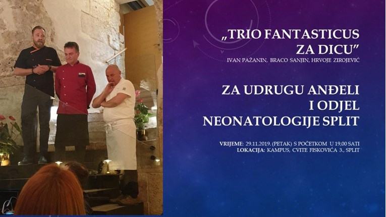Najbolji hrvatski chefovi organiziraju gala donatorsku večeru za djecu