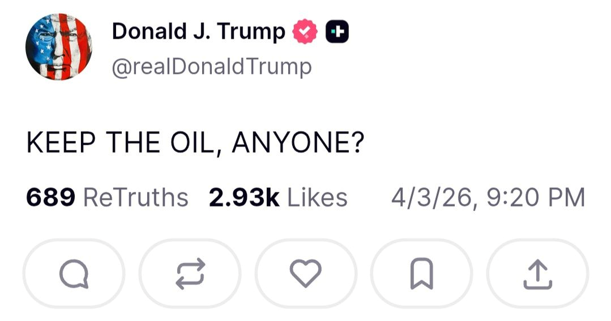 Trump odjednom: DA ZADRŽIMO NAFTU? HOĆE NETKO?