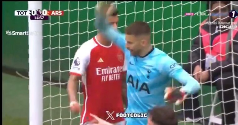 Stoper Arsenala izluđivao je golmana Tottenhama kod kornera. Oba puta je pao gol