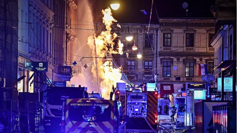 Požar u centru Zagreba: Bager probio plinovod, izbio golemi plamen. Ima ozlijeđenih
