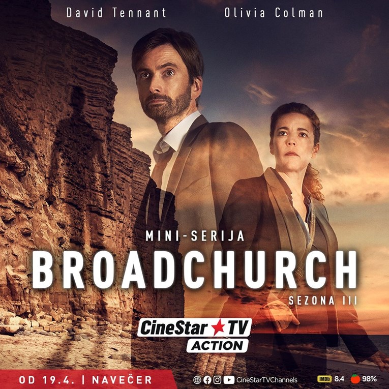 Treća sezona krimi-serije Broadchurch uskoro na CineStar TV Action & Thriller kanalu