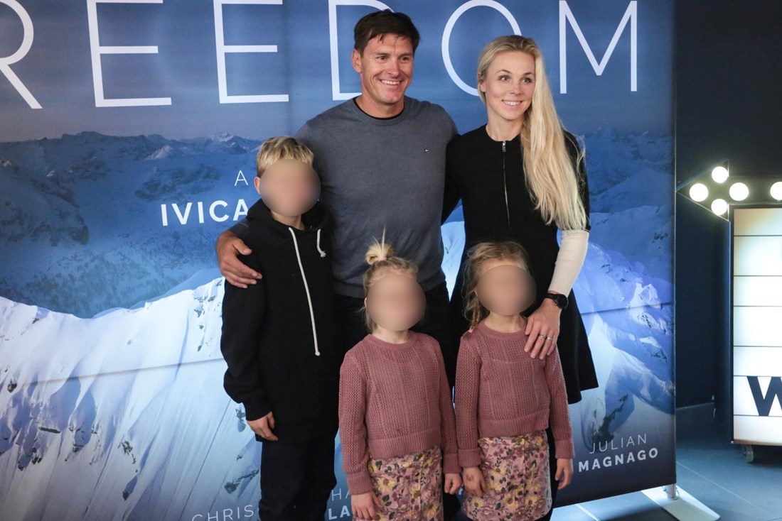 Rijetko su zajedno u javnosti: Ivica Kostelić na premijeru došao s Elin i djecom