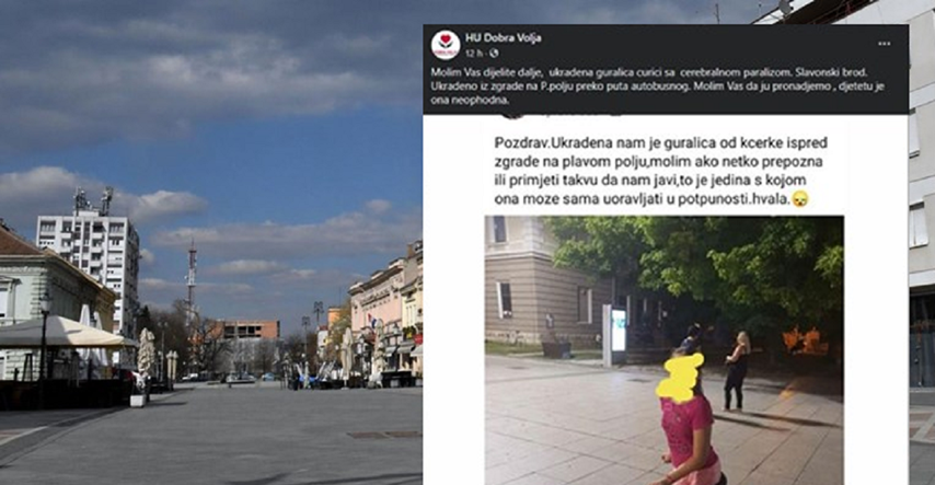 Netko je u Slavonskom Brodu ukrao guralicu curici s cerebralnom paralizom