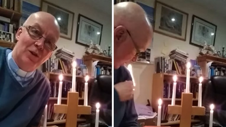 VIDEO Svećenik se slučajno zapalio čekajući Božji odgovor