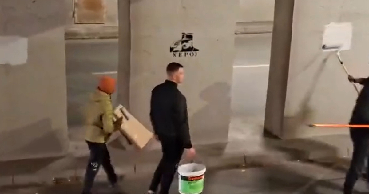 Studenti u Srbiji prefarbali grafite Ratka Mladića i poruke mržnje