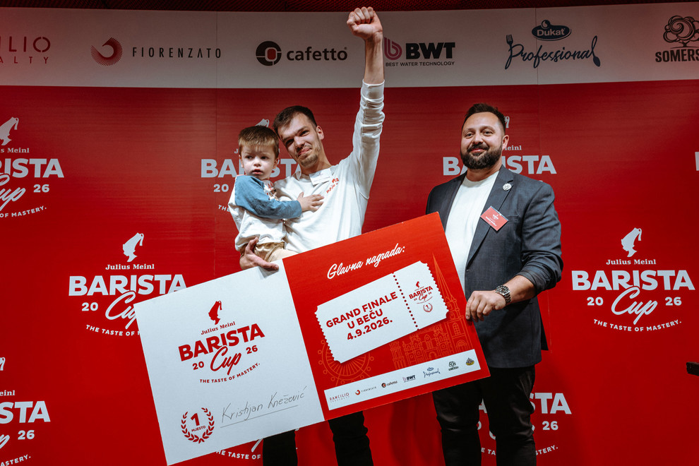 Pobjednik Julius Meinl Barista Cup-a 2026 Kristijan Knežević