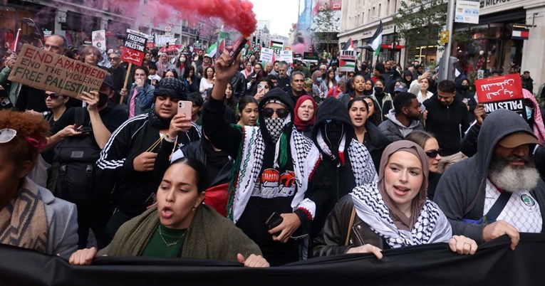 Velik prosvjed za Palestinu u Londonu, pogledajte snimku