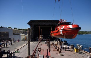 U pulskom Tehnomontu porinuta dva velika aluminijska vatrogasna broda