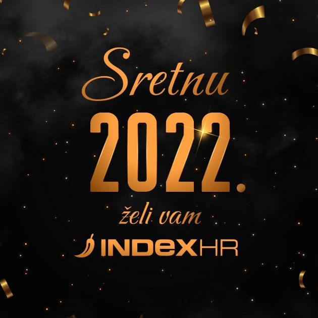 Sretnu novu želi vam Index. Želimo da vam 2022. ne bude još jedna otužna kopija 2020.