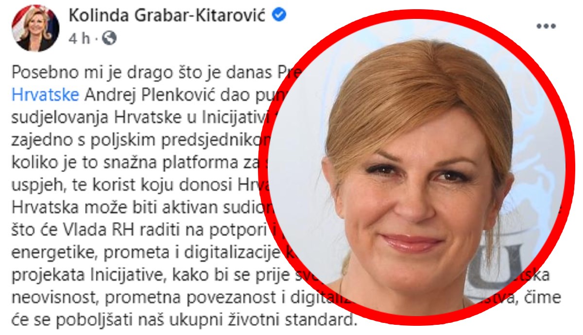 Kolinda se nakon dugo vremena javila na Fejsu