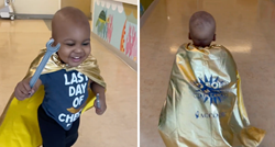 Dan za pamćenje: Dvogodišnji superheroj proslavio kraj kemoterapije