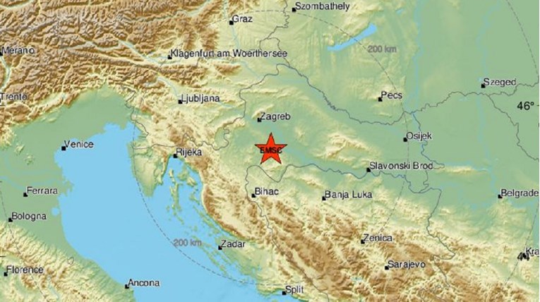 Potres kod Petrinje magnitude 3