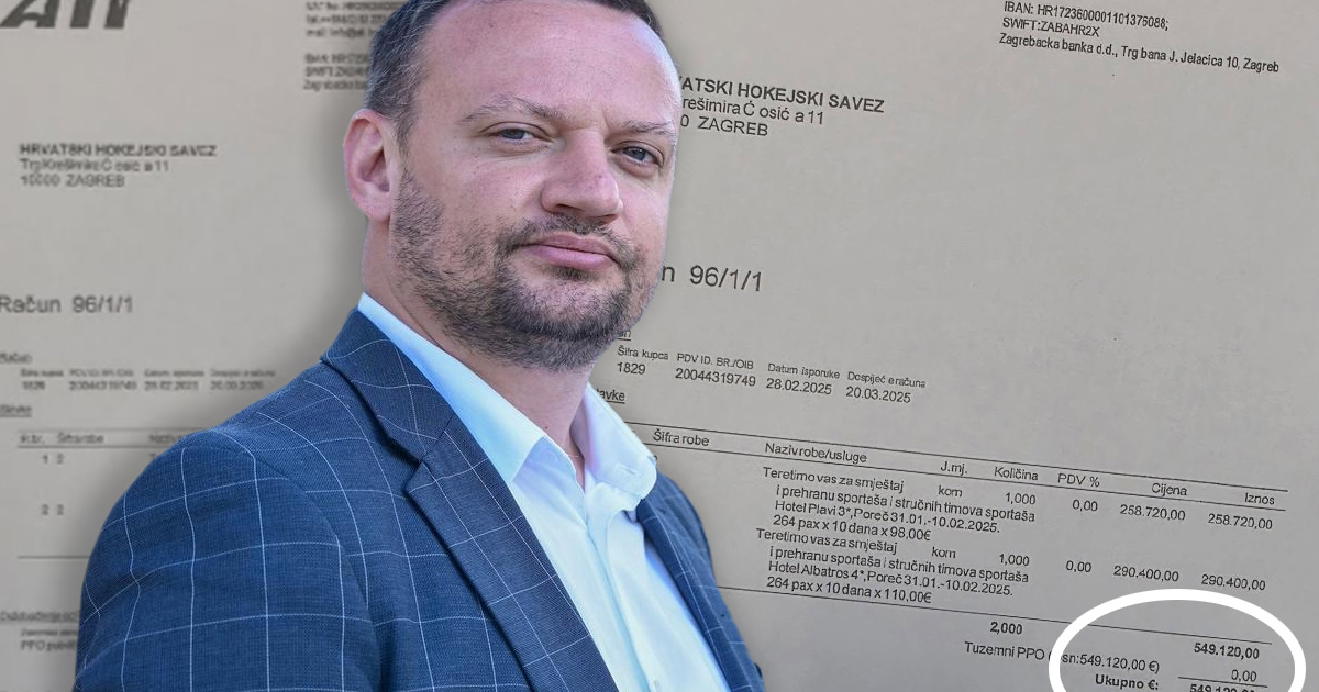 Šimunić objavio nove račune: Hokejski savez jednoj tvrtki dao više od 620.000 eura