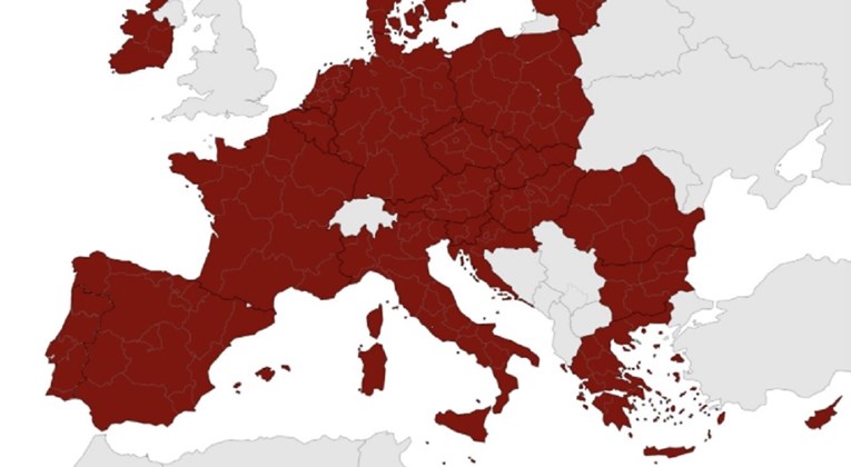 Ovo je nova korona-karta Europe, određuje se drugačije. Evo kakva je situacija 