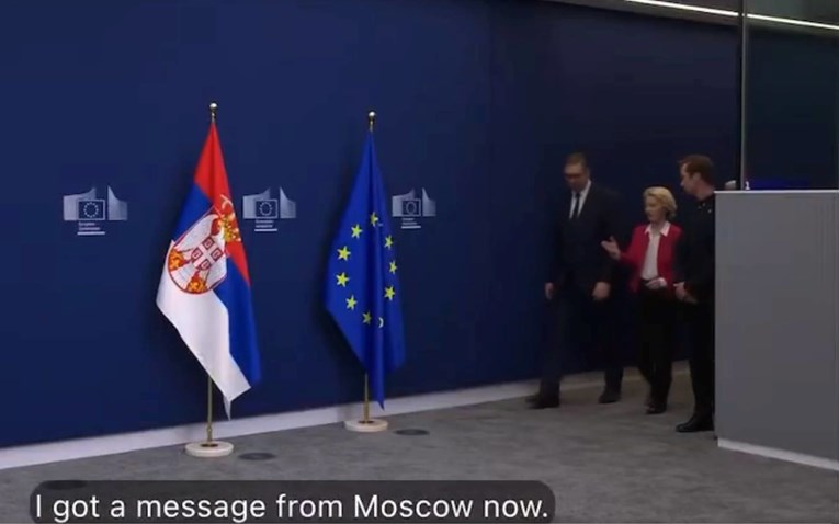 VIDEO Vučić snimljen kako govori Von der Leyen: "Upravo sam dobio poruku iz Moskve"