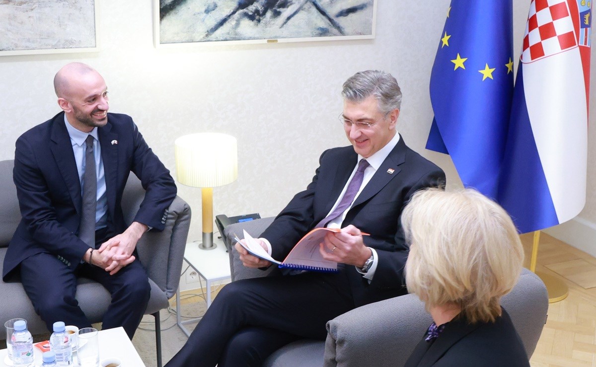 Plenković u Banskim dvorima razgovarao s francuskim ministrom