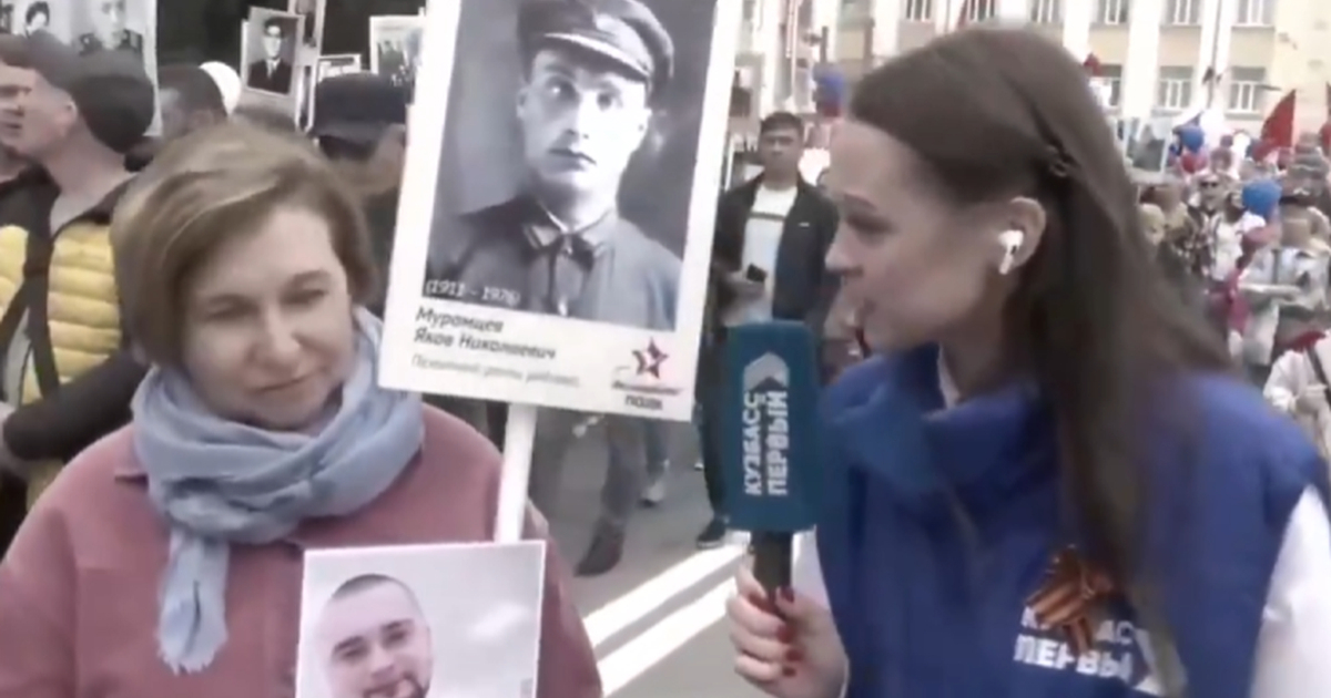 VIDEO Ruskinja: Sin mi je nestao u ratu. Novinarka: Vama je danas dvostruki praznik