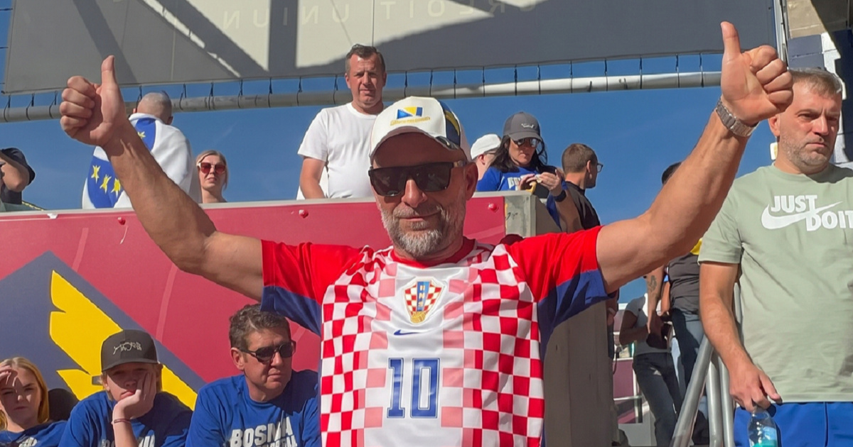 Dres Hrvatske, kapa BiH. Hit kombinacija navijača na treningu Zmajeva