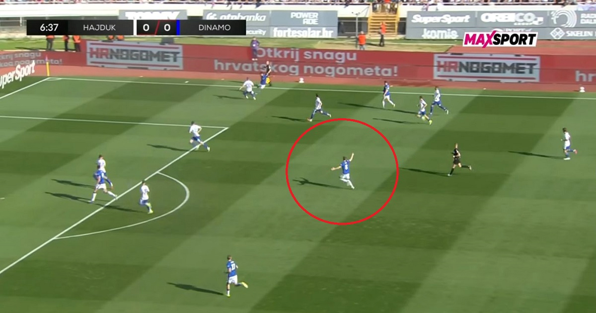 VIDEO Zajc sam trči od centra, prima loptu, puca i zabija. Gdje su igrači Hajduka?