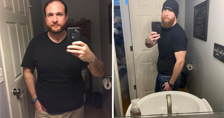 Muškarac obilježio pet godina bez alkohola fotkama nevjerojatne transformacije