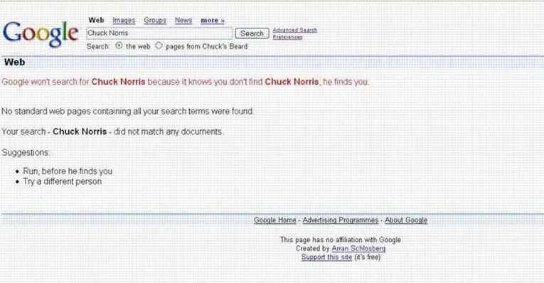 Googleova skrivena fora s Chuckom Norrisom godinama je bila hit na internetu