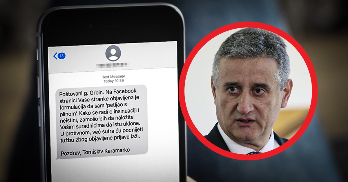 Karamarko: Tužit ću SDP zbog objave na Fejsu