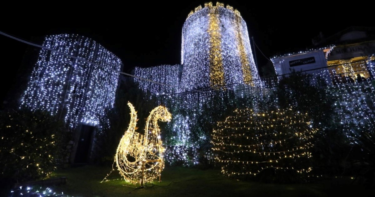 Bajkoviti prizori u Rijeci: Trsatsku gradinu obasjava 12 kilometara lampica