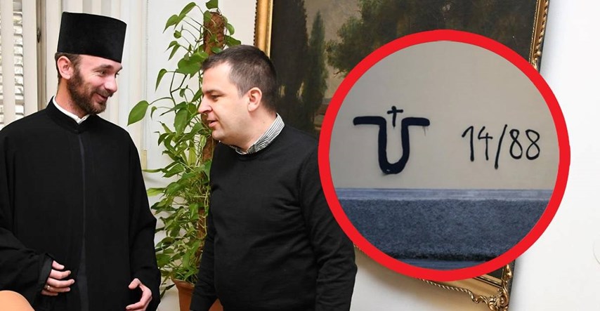 Hrebak primio svećenika bjelovarske pravoslavne crkve išarane ustaškim simbolima