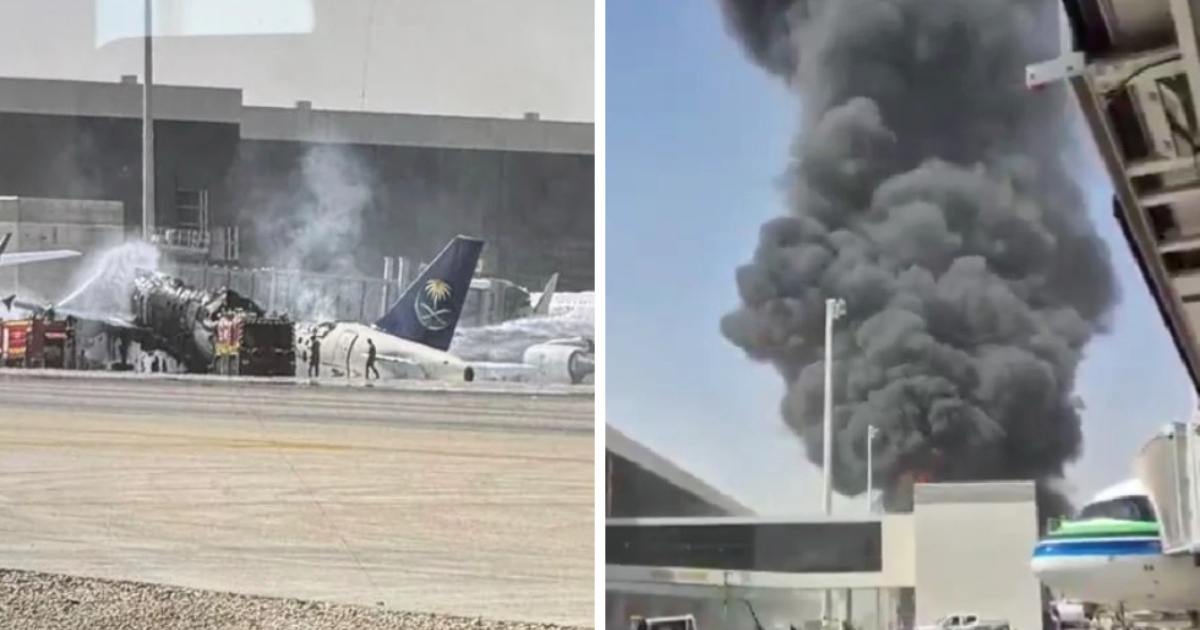 VIDEO Huti napali Rijad, oštećen putnički avion. Letovi obustavljeni