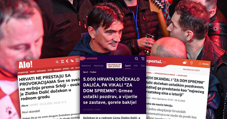 Srpski mediji o Dalićevom dočeku u Livnu: Nova sramota Hrvata