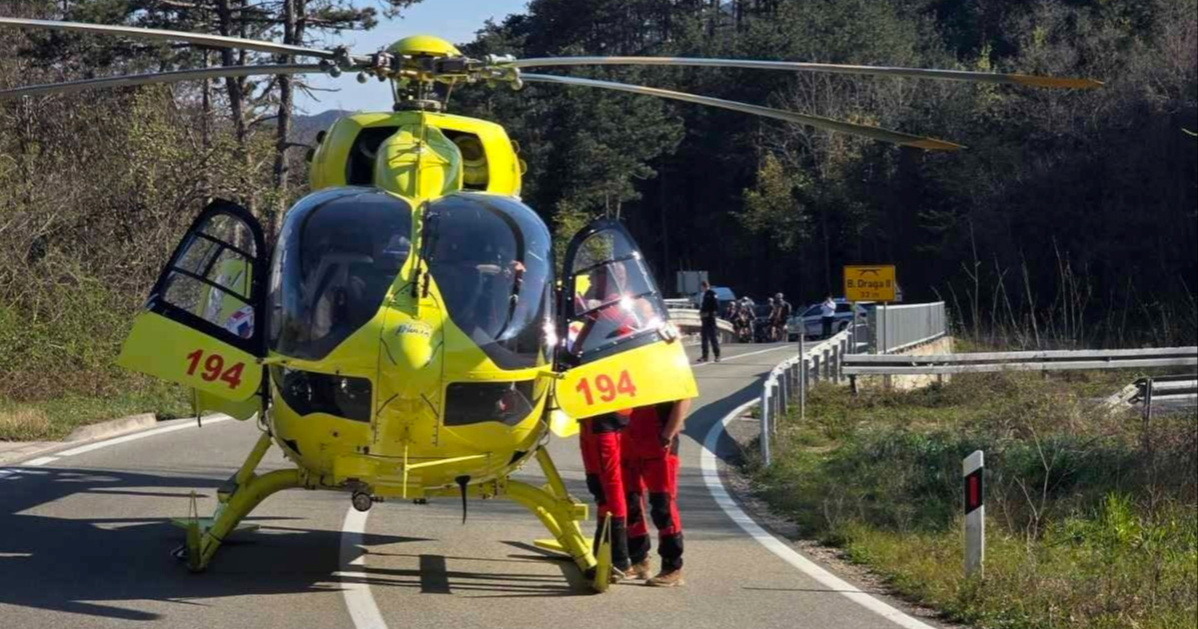 FOTO Spašen penjač koji je pao na penjalištu Portafortuna na Krku