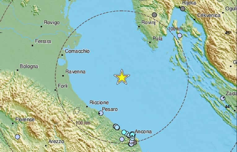 Potres od 4.0 u moru između Istre i Italije
