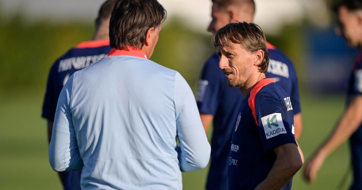 Hrvatska reprezentacija odradila trening na terenu Luka Modrić