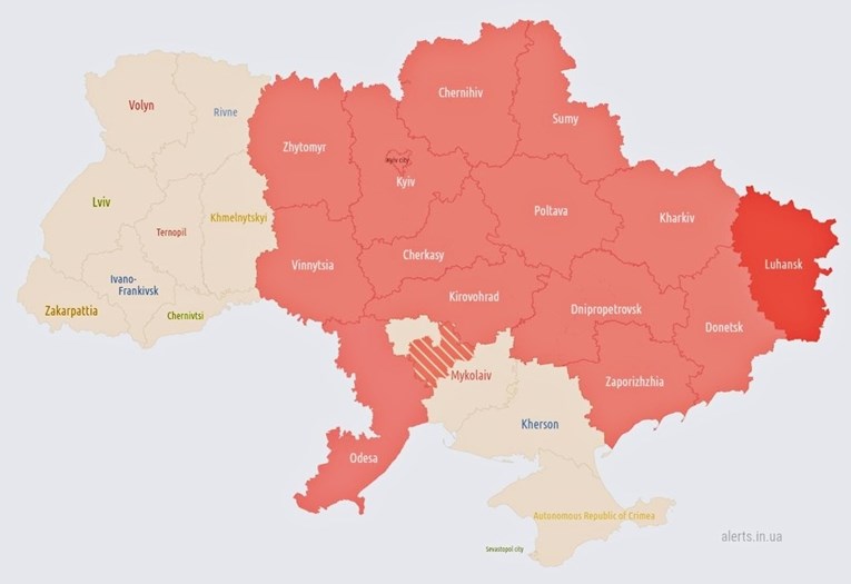 Rusi uzvratili Ukrajini velikim raketnim napadom, uzbuna u Kijevu i diljem Ukrajine
