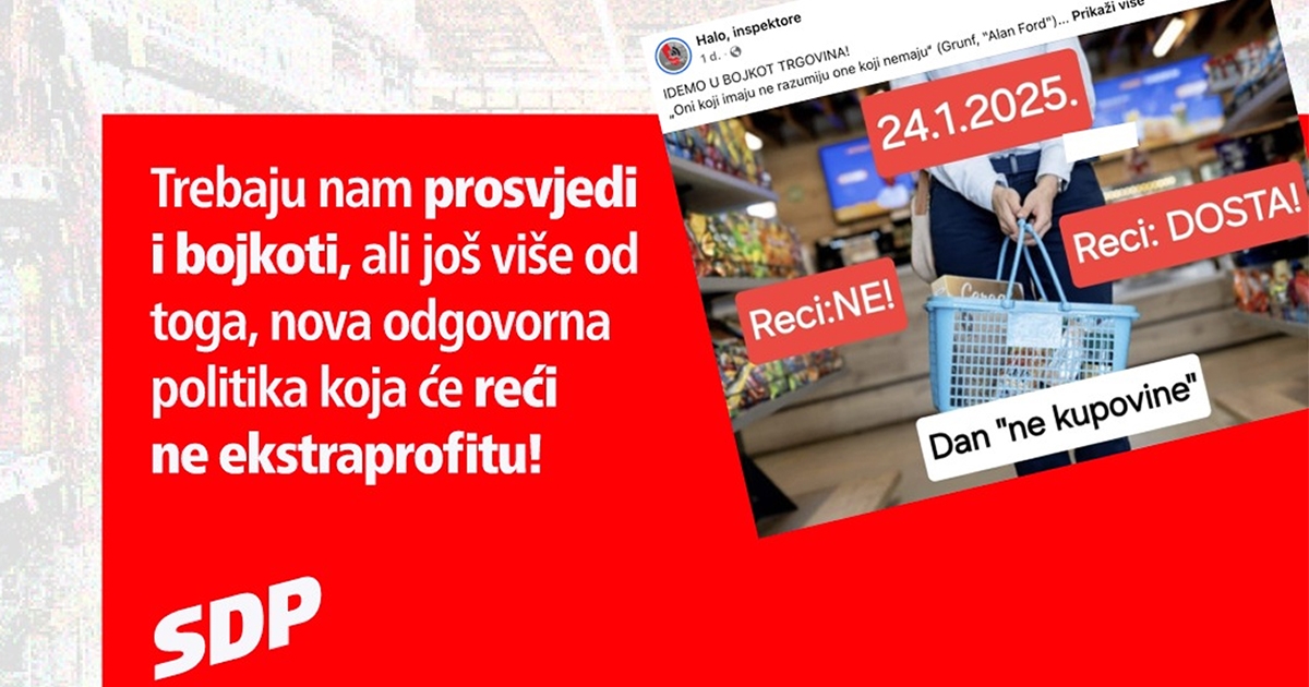 SDP podržao bojkot trgovina