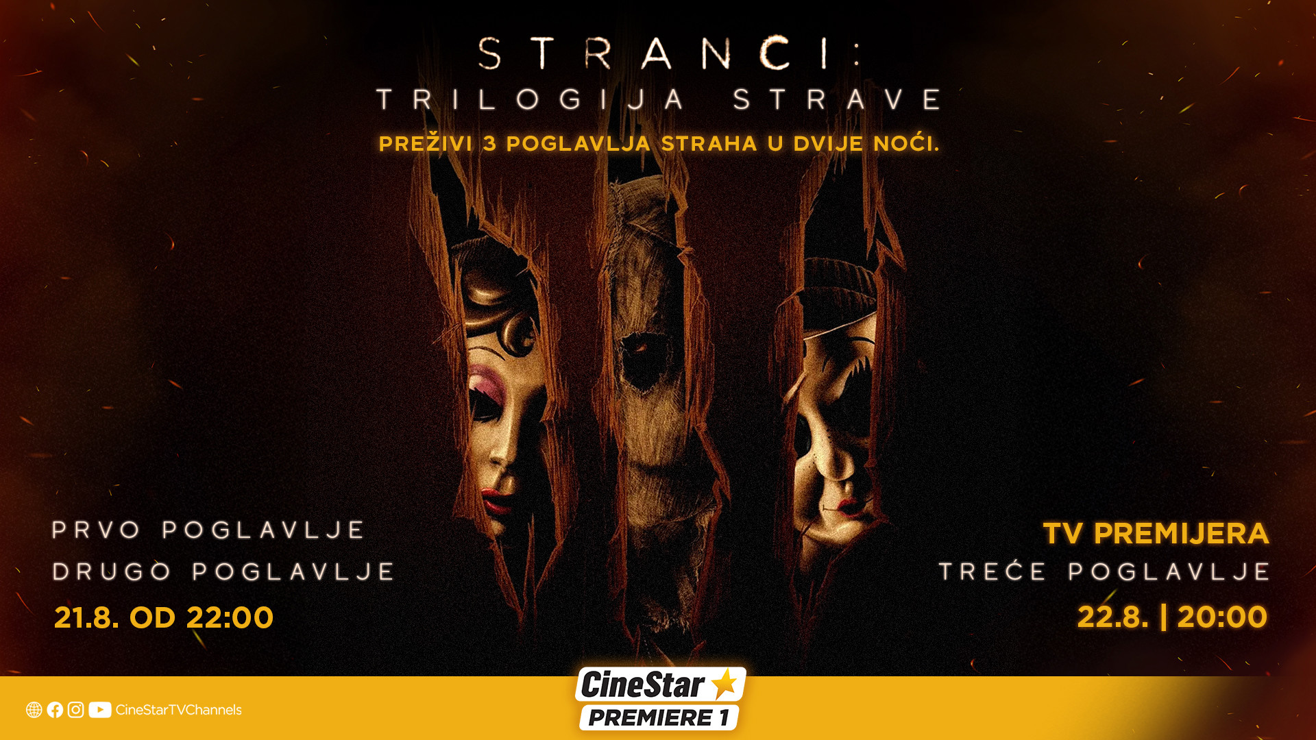 Dvije noći strave, tri poglavlja straha: Stranci: Trilogija na CineStar Premiere 1