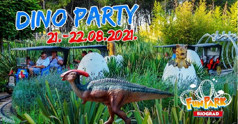 Za kraj 8. mjeseca Dino Party i All Fun Park Stars u Fun Parku Biograd