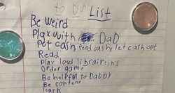 "Budi čudan, igraj se s tatom": Lista zadataka osmogodišnjeg dječaka nasmijala sve