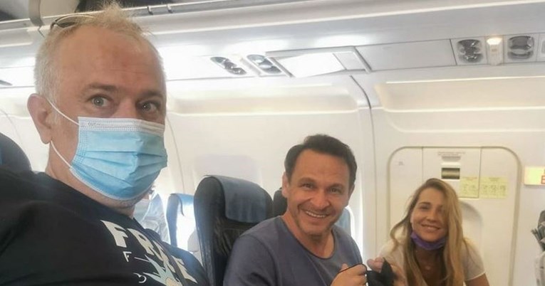 Šprajc pozirao u avionu s Bešlagićem i Marijanom Batinić: "Povratak s teškog rada"