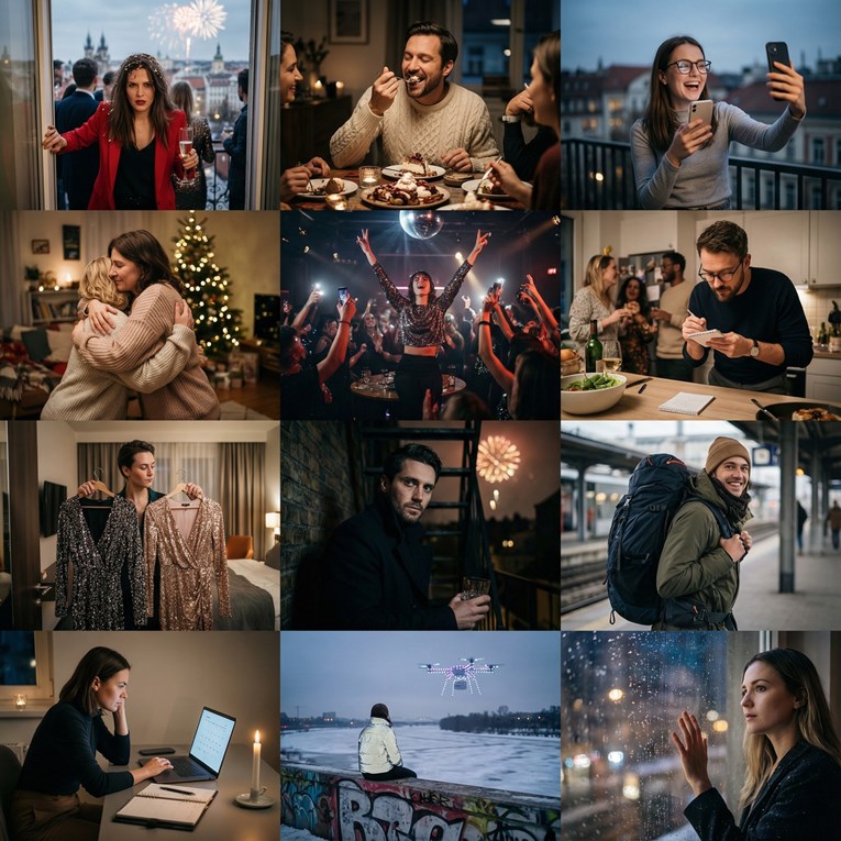 Rečenica koja opisuje novogodišnji doček za svaki znak