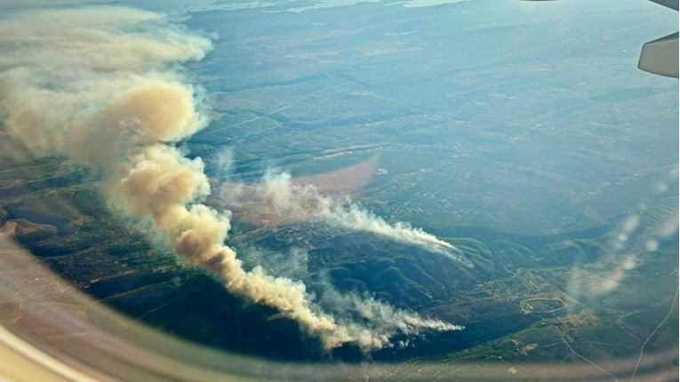 FOTO Ovako su današnji požari u Dalmaciji izgledali iz zraka