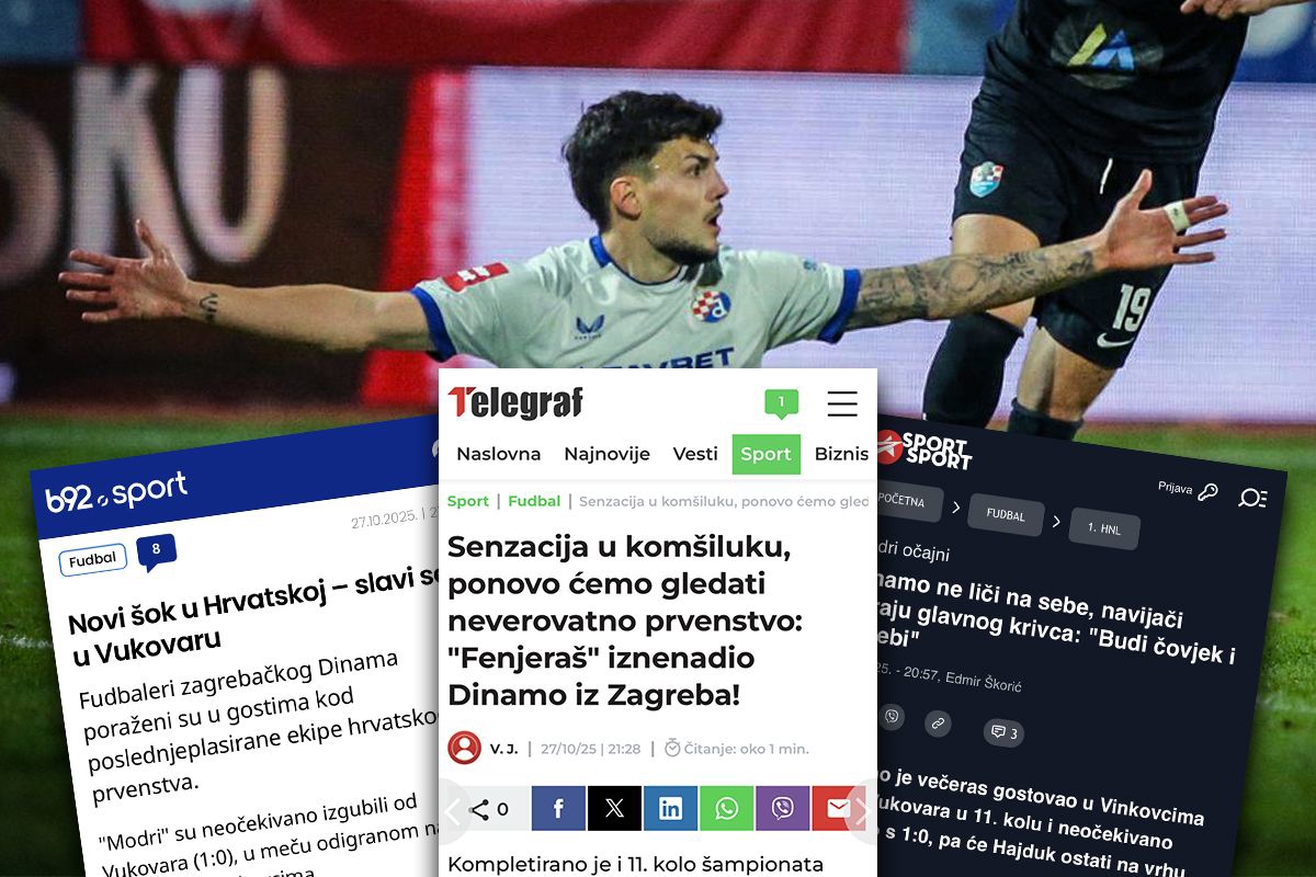 Regija: Šok, senzacija i neviđena sramota Dinama