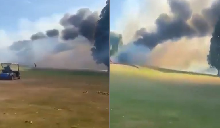 Avion poletio iz Pule i sletio u London. Kad je opet poletio, srušio se i zapalio